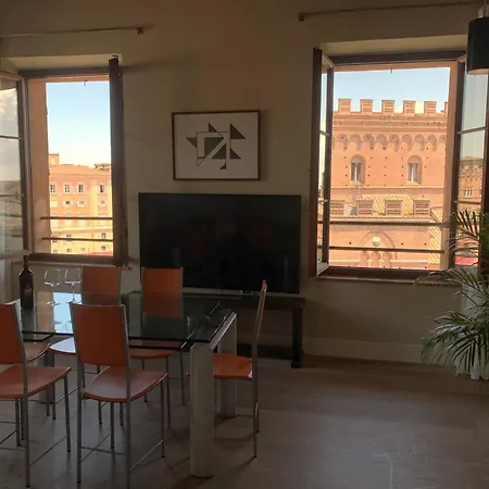 Apartamento Torre Dei Lambertini Windows On Piazza Del Campo - Residenza D'epoca *